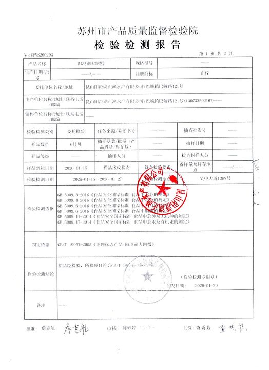 检验检测报告结论页